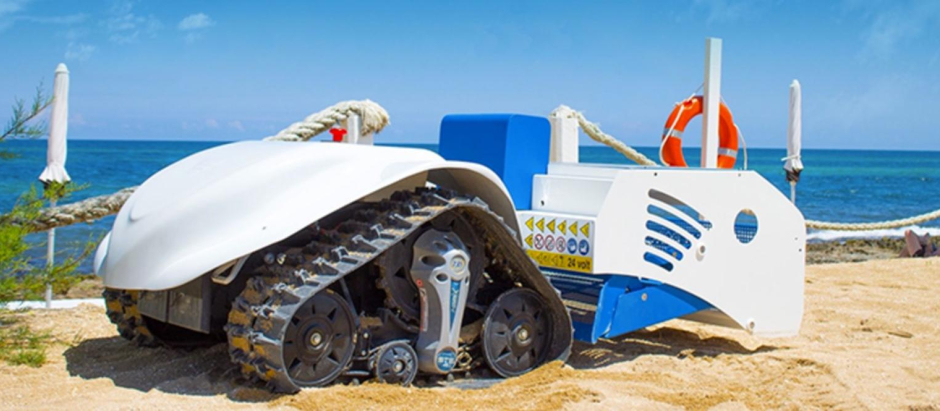 Un robot diseñado para limpiar las playas