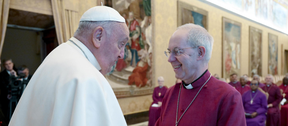El Papa Francisco, junto al Justin Welby, arzobispo de Canterbury