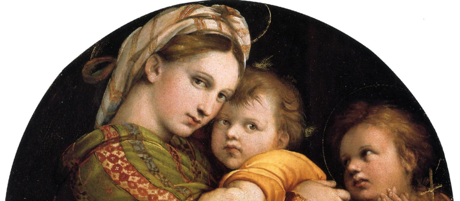 Virgen con el niño, de Rafael