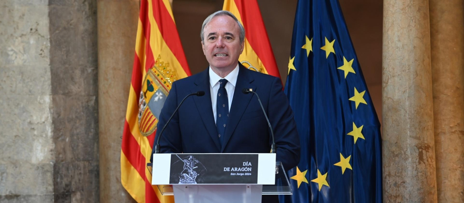 El presidente de Aragón, Jorge Azcón
