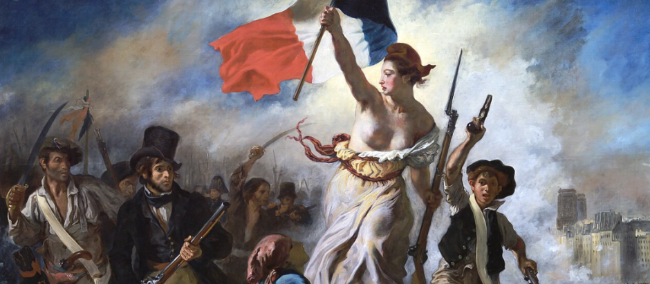 La libertad guiando al pueblo (1830) de Delacroix