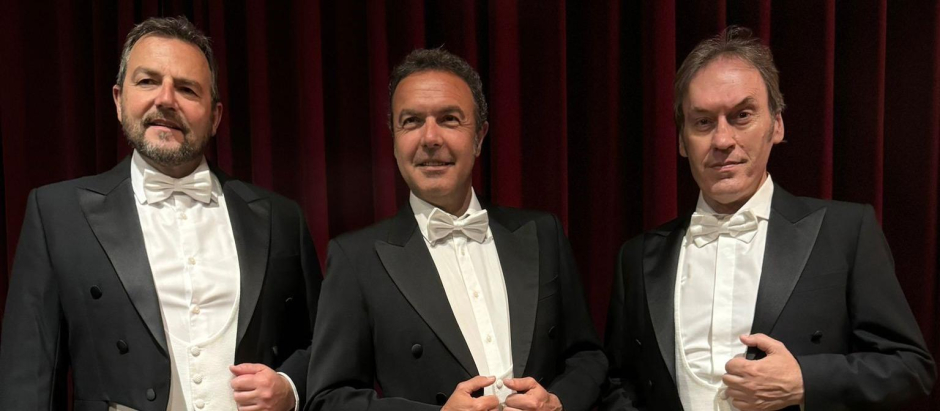 Rubén Amoretti, Nicola Ulivieri y Simón Orfila