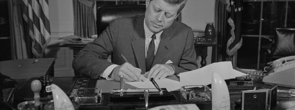 El presidente J.F.Kennedy