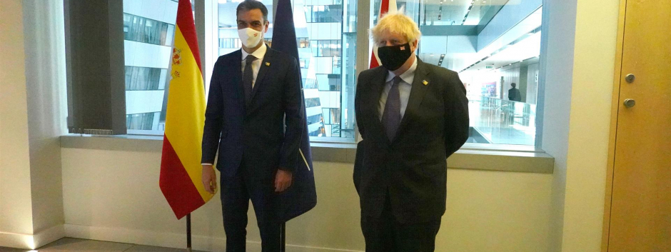 El presidente del Gobierno, Pedro Sánchez, se reunió en junio con el primer ministro de Reino Unido, Boris Johnson