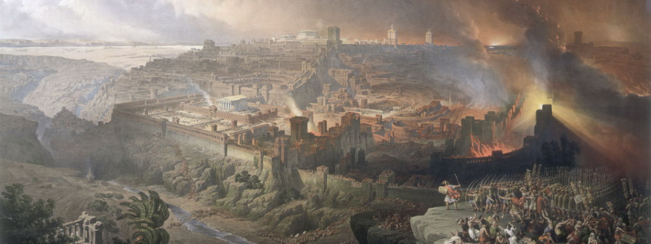 <i>Asedio y destrucción de Jerusalén,</i> David Roberts (1850)