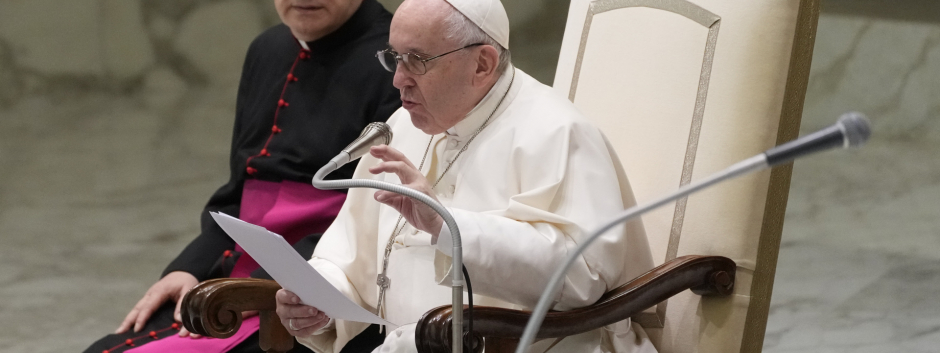 El Papa Francisco durante la audiencia general de hoy, miércoles 27 de octubre