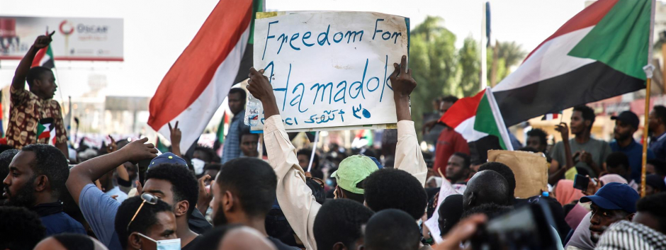 Protestas en Sudán contra el golpe de Estado