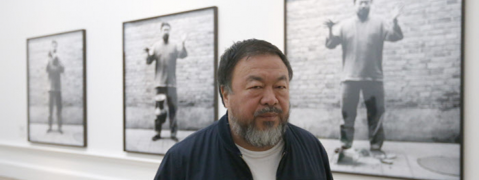 Ai Wei Wei durante una exposición en la Real Academia de Artes de Londres