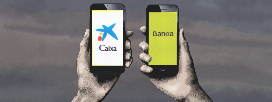 Ilustración: Bankia y Caixabank