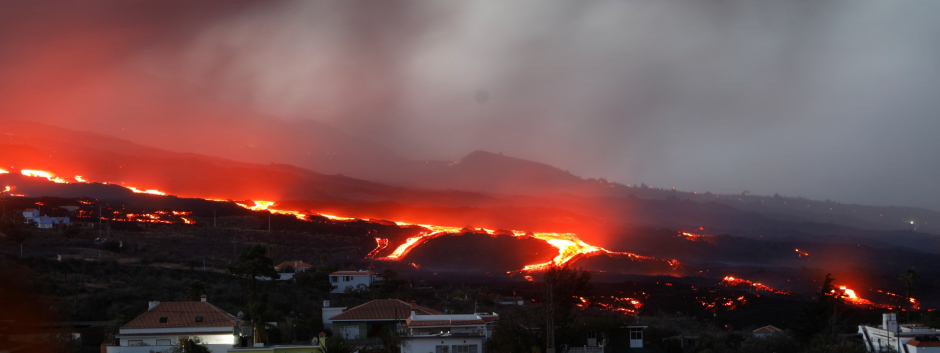 Colada del volcán de Cumbre Vieja en La Palma