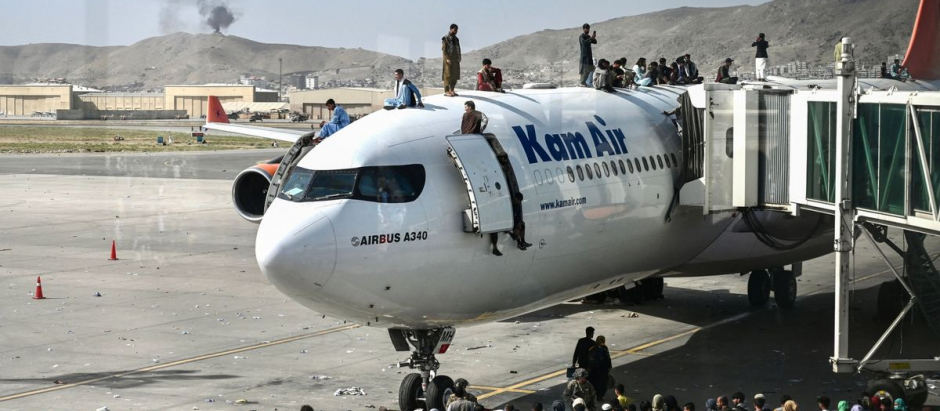 El aeropuerto de Kabul, lugar clave en la retirada de Estados Unidos de agosto de 2021