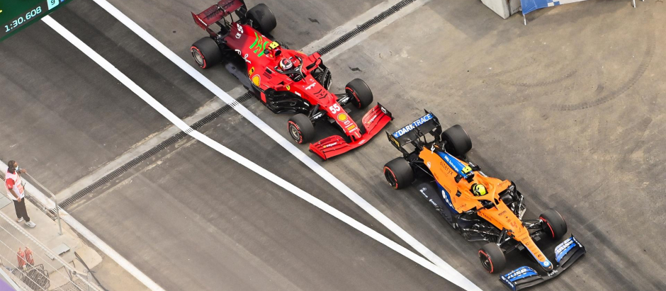 Los españoles Fernando Alonso (Alpine) y Carlos Sainz (Ferrari) quedaron eliminados en la Q2