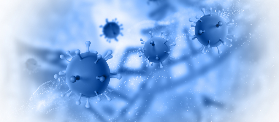 Células de coronavirus en 3D