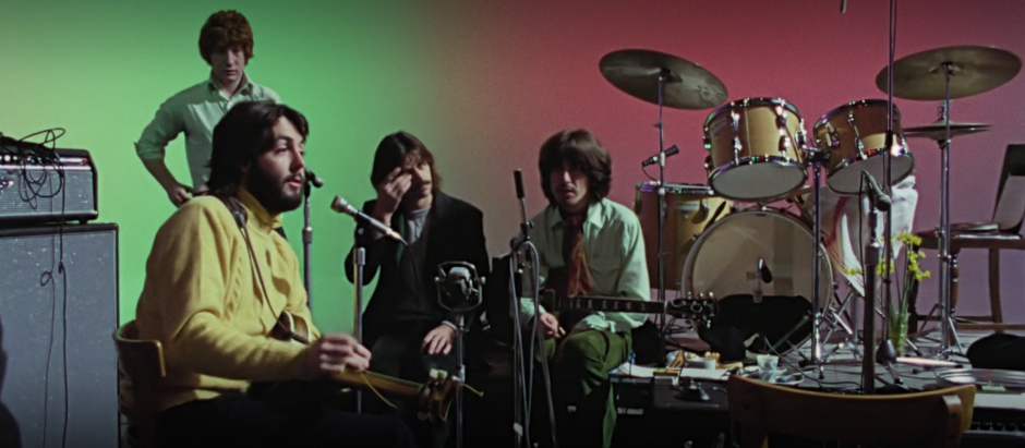 Paul McCartney, Ringo Starr y George Harrison, justo antes de que surja ‘Get Back’