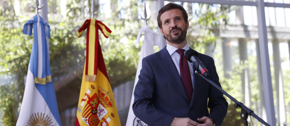 El presidente del Partido Popular y líder de la oposición en España, Pablo Casado, inició este martes su gira latinoamericana en Argentina,