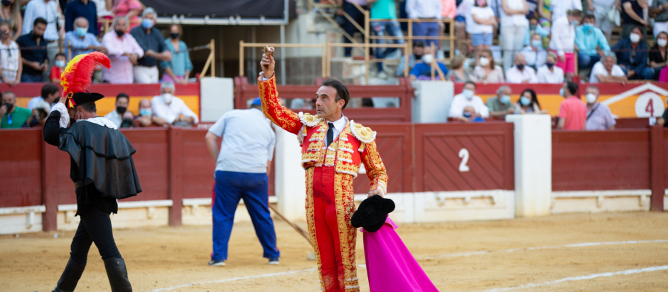 Enrique Ponce durante una corrida de toros en Alicante en 2021
