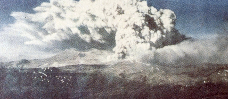 Erupción del volcán en 1960