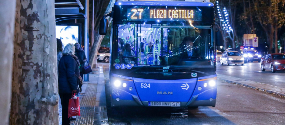 Autobús de la línea 27 en Madrid