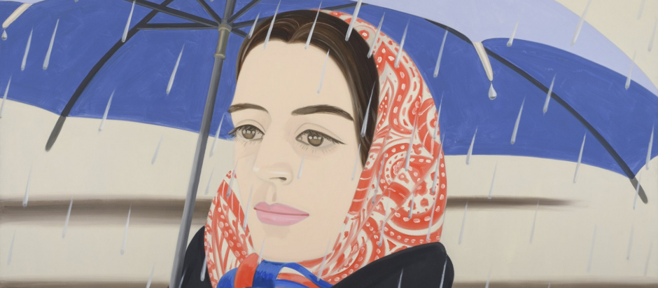'Blue Umbrella 2', uno de los cuadros del pintor norteamericano Alex Katz