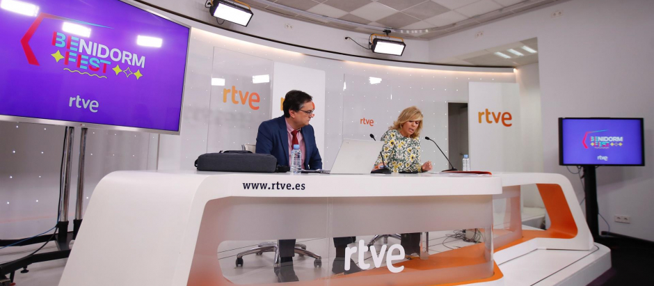 Rueda de prensa de RTVE donde se han desglosado los resultados de la final de Benidorm Fest haciendo públicos los votos de la final del pasado sábado