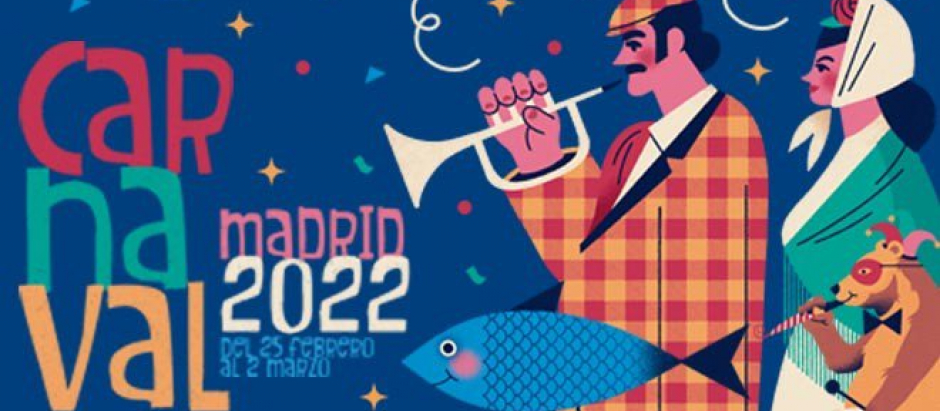 Cartel del Carnaval 2022 en Madrid