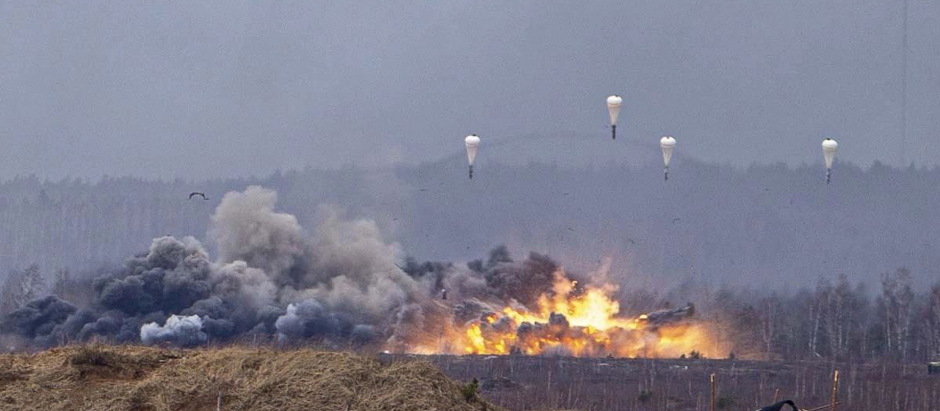 Bombardeos durante ejercicios conjuntos de las fuerzas armadas de Rusia y Bielorrusia