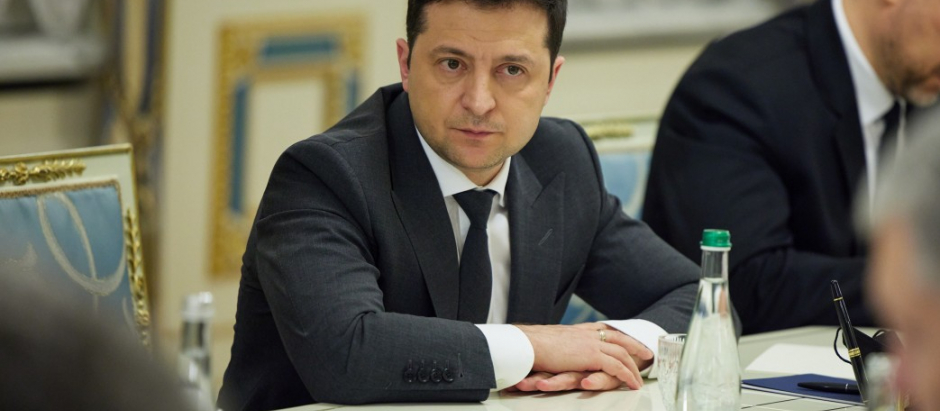 El presidente de Ucrania Volodimir Zelensky