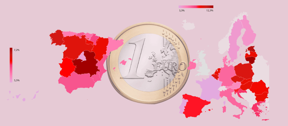 La inflación anual en España se situó en el 6,2 % en enero de 2022, por encima de la media de la UE y de la eurozona