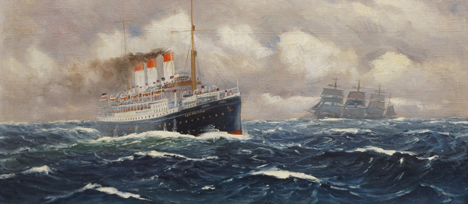 'El Cap Polonio en alta mar' de Alfred Jensen