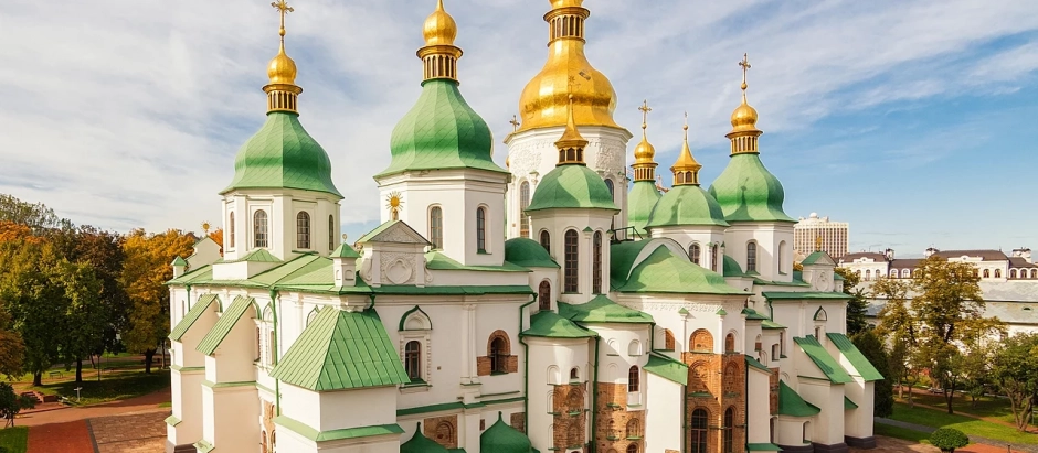 La catedral de Santa Sofía es un ejemplo del barroco ucraniano