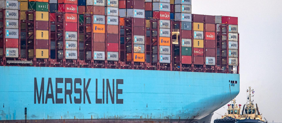 La naviera danesa Maersk ha anunciado que deja de transportar mercancías a los puertos de Rusia
