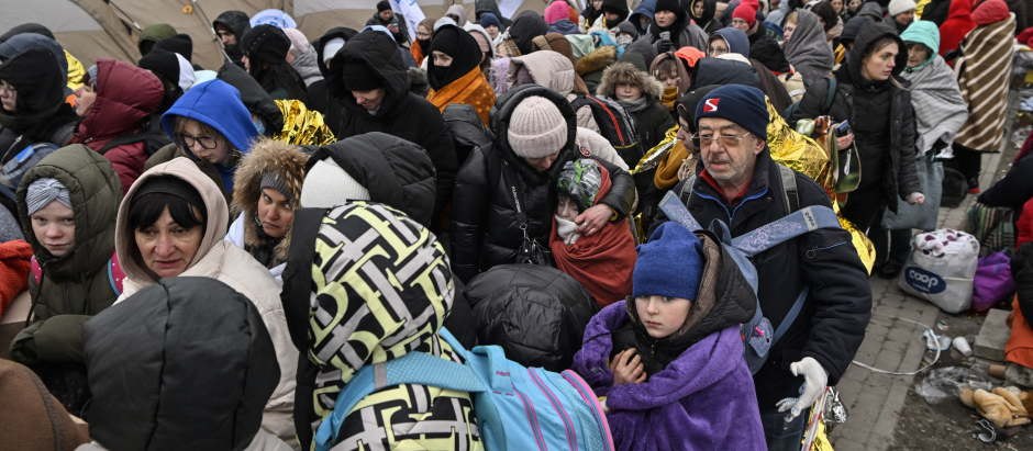 Refugiados ucranianos Polonia Ucrania