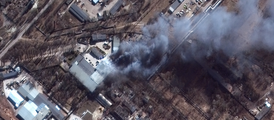 Imagen satélite ataques Ucrania