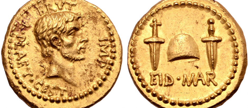 La moneda del asesinato de Julio César