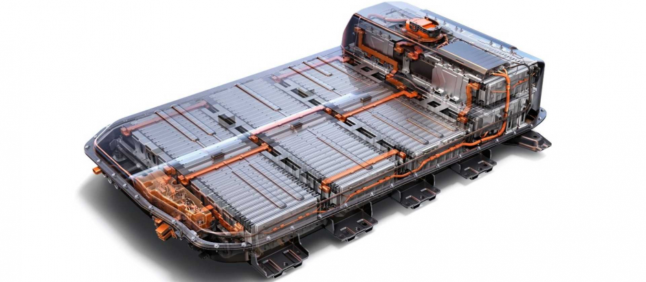 Batería de litio de un coche eléctrico