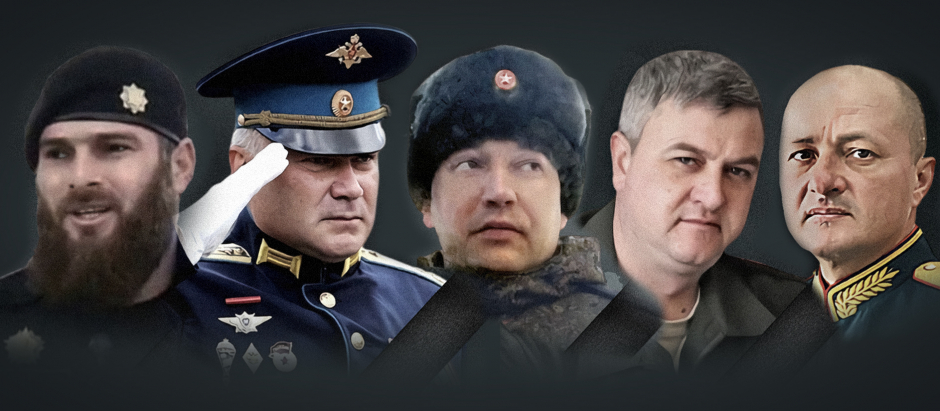 Los generales abatidos en Ucrania