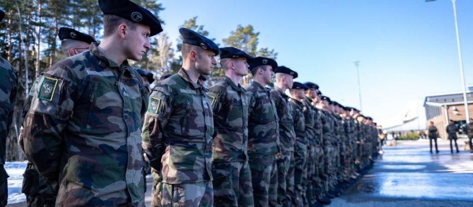 Militares franceses destacados en Estonia