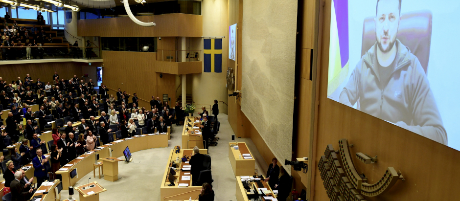 Zelenski Parlamento sueco