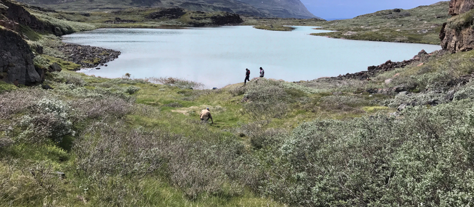 Lago 578 en el sur de Groenlandia, donde se realizó la investigación