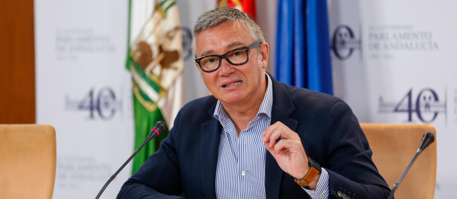 El portavoz de Vox en el Parlamento de Andalucía, Manuel Gavira