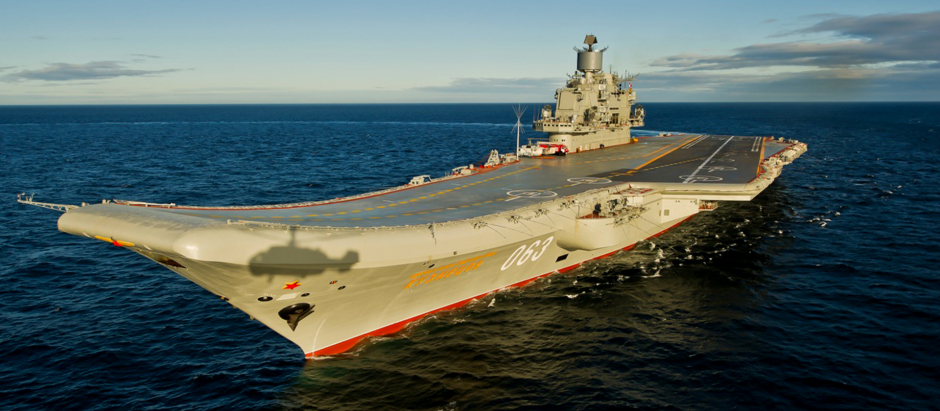 el portaaviones Almirante Kuznetsov
