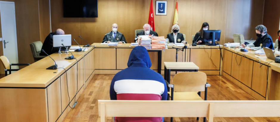 El pederasta de Instagram durante el juicio en la Audiencia Provincial de Madrid