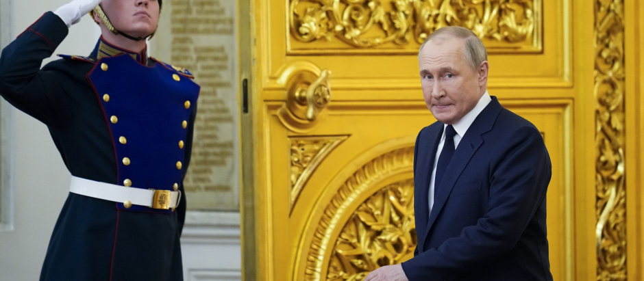 El presidente de Rusia, Vladimir Putin, el pasado 26 de abril, durante un acto oficial en el Kremlin