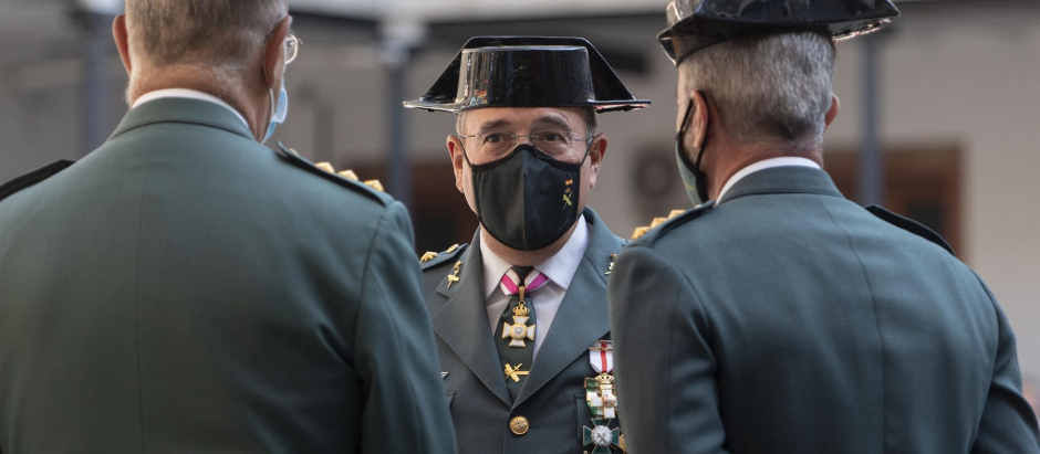 El coronel de la Guardi Civil Diego Pérez de los Cobos durante los actos de celebración de la Patrona de la Guardia Civil en 2021