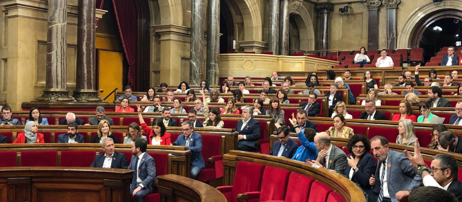 Pleno del Parlament de Cataluña celebrado este jueves
