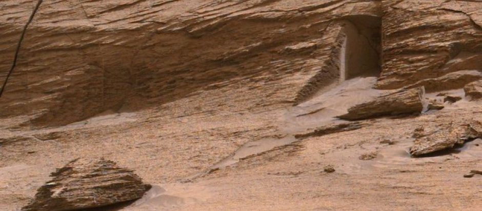 La imagen tomada por el róver Curiosity el pasado 7 de mayo en el Frontón de Greenheugh