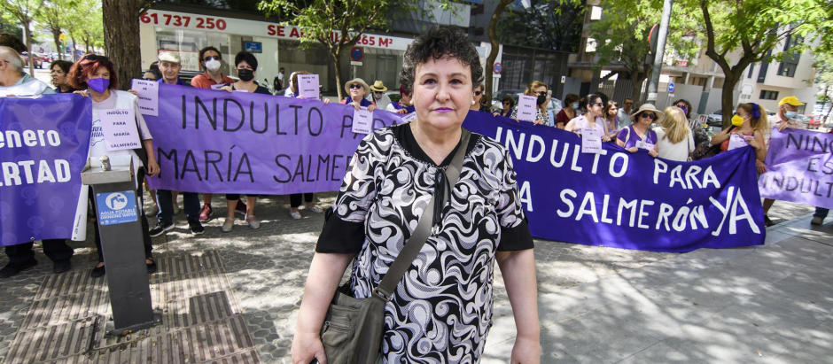 María Salmerón, a su llegada este miércoles a los juzgados de Sevilla
