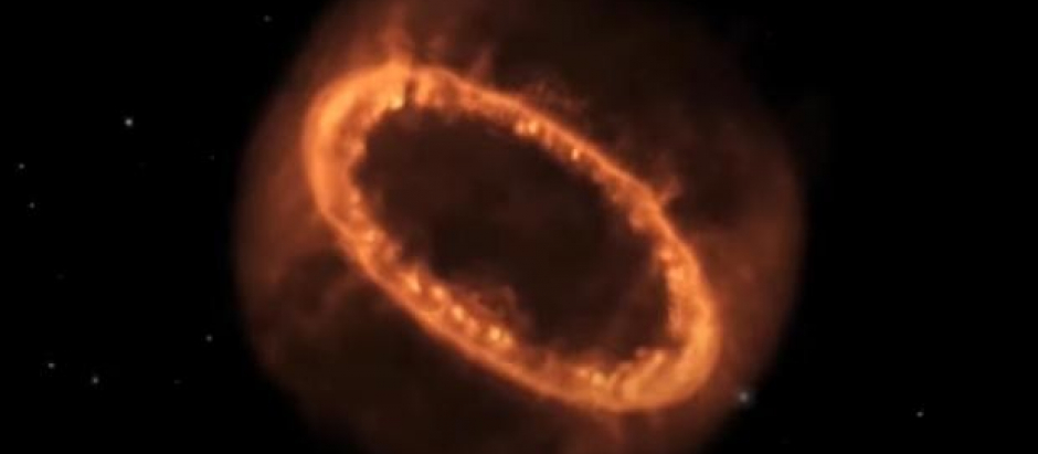 Uno ejemplo de los anillos circulares que puede dejar tras de sí una supernova