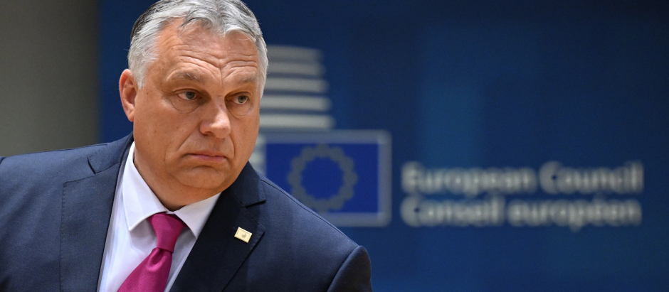 El primer ministro de Hungría, Viktor Orbán, en el Consejo Europeo