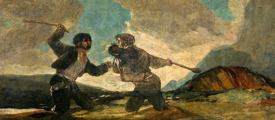'Duelo a garrotazos', de Francisco de Goya, en el Museo del Prado